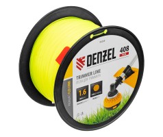 Леска для триммера круглая, 1,6мм х 408м, на DIN катушке FLEX CORD, Denzel