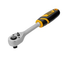 Ключ-трещотка 1/2", 90 зубьев, с быстрым сбросом, CrV Denzel Ключ-трещотка 1/2", 90 зубьев, с быстрым сбросом, CrV Denzel
