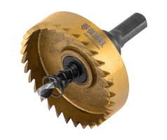 Коронка по металлу HSS, 55 мм, нитридтитановое покрытие Denzel