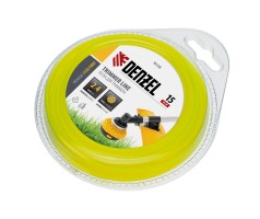 Леска для триммера, круглая 2.4 мм х 15 м, блистер Flex cord Denzel