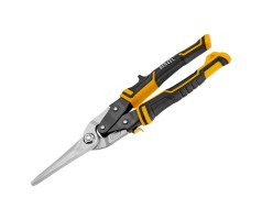 Ножницы по металлу, 315 мм, прямой проходной рез, сталь-CrMo, трехкомпонентные рукоятки Denzel