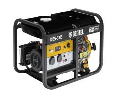 Генератор дизельный DES-32E, 3,2 кВт, 230 В, 11 л, электростартер Denzel