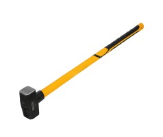 Кувалда 3000 г, кованая, фибергласовая  рукоятка c TPR покрытием, 880 мм Denzel