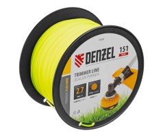 Леска для триммера круглая, 2,7мм х 151м, на DIN катушке FLEX CORD,  Denzel