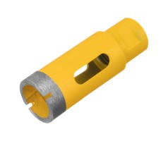 Сверло алмазное по керамограниту, 27 мм, мокрая резка, М14 Denzel