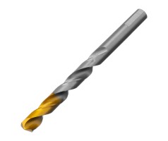 Сверло спиральное по металлу 10 x 133 мм, Р6М5, Golden Tip  Denzel