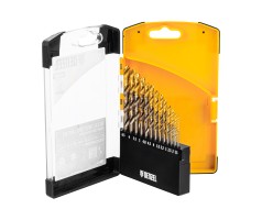 Набор сверл по металлу, 1,5-6,5мм, Р6М5К8-TiN, Golden Tip, 13 шт Denzel