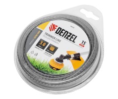 Леска для триммера двухкомпонентная зубчатый квадрат, 3,0мм х 15м, блистер EXTRA CORD Denzel