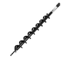 Шнек для грунта E-60, диаметр 60 мм, длина 800 мм,соединение 20 мм, несъемный нож Denzel