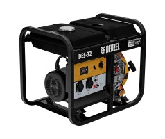 Генератор дизельный DES-32, 3,2 кВт, 230 В, 11 л, ручной стартер Denzel