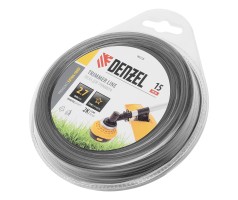 Леска для триммера двухкомпонентная звезда, 2,7мм х 15м, блистер EXTRA CORD Denzel