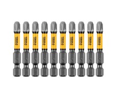 Бита IMPACT, PZ3x50 мм, лазерная обработка шлица, сталь S2, 10 шт., Е 6,3 Denzel