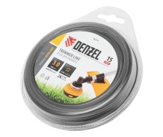 Леска для триммера двухкомпонентная звезда, 3,0мм х 15м, блистер EXTRA CORD, Denzel