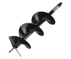 Шнек для грунта E-200, диаметр 200 мм, длина 800 мм,соединение 20 мм, несъемный нож Denzel