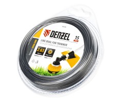 Леска для триммера, двухкомпонентная круглая 2.65 мм, 15 м Extra cord Denzel