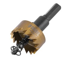 Коронка по металлу HSS, 28 мм, нитридтитановое покрытие Denzel