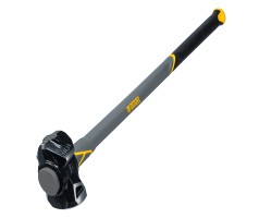 Кувалда с клиновидным бойком 3,6 кг, фибергласовая рукоятка c TPR Denzel