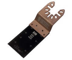 Насадка для МФИ режущая пазовая прямая, BiM, по металлу и дереву, 33 x 1.4 мм, мелкий зуб Denzel