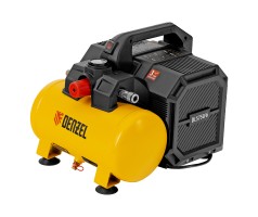 Компрессор  DLS750/6 безмасляный малошумный 750 Вт, 140 л/мин,ресивер 6 л Denzel