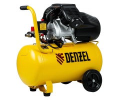Компрессор воздушный DCV2200/50, прямой привод, 2.2 кВт, 50 литров, 380 л/мин Denzel