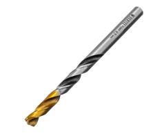 Сверло спиральное по металлу 6,5 x 93мм, Р6М5, Golden Tip, многогранная заточка Denzel