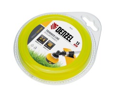 Леска для триммера, квадрат 2.4 мм х 15 м, блистер Flex cord Denzel