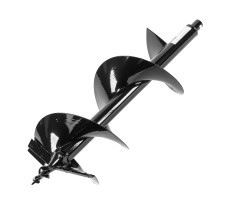 Шнек для грунта ER-250, диаметр 250 мм, длина 800 мм,соединение 20 мм, съемный нож Denzel