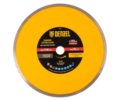 Диск алмазный сплошной, супертонкий, 300 х 25,4 мм, горячее прессование, мокрое резание Denzel