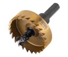 Коронка по металлу HSS, 45 мм, нитридтитановое покрытие Denzel