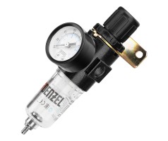 Фильтр-регулятор FR1500, 10 бар, 1500 л/мин, 1/4" Denzel Фильтр-регулятор FR1500, 10 бар, 1500 л/мин, 1/4" Denzel