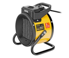 Тепловая пушка, керамический нагреватель (тепловентилятор) DHC 2-100, 230 В, 0.025/1/2 кВт Denzel