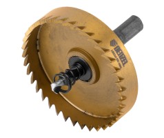 Коронка по металлу HSS, 65 мм, нитридтитановое покрытие Denzel