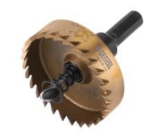 Коронка по металлу HSS, 50 мм, нитридтитановое покрытие Denzel