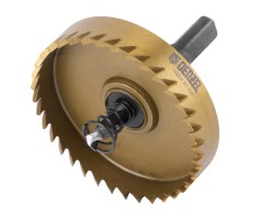 Коронка по металлу HSS, 63 мм, нитридтитановое покрытие Denzel