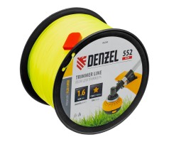 Леска для триммера звезда, 1,6мм х 552м, на DIN катушке FLEX CORD,  Denzel
