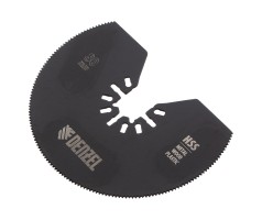 Насадка для МФИ отрезная полукруг, HSS, по металлу и дереву, 80 мм х 1,2 мм, мелкий зуб Denzel