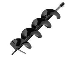 Шнек для грунта E-150, диаметр 150 мм, длина 800 мм,соединение 20 мм, несъемный нож Denzel