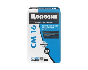 Клей для плитки Церезит СМ 16 серый класс C2 ТЕ 25кг