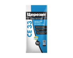 Затирка цементная Церезит CE 33 comfort 07 серая 2 кг