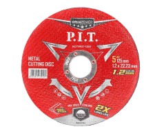 Диск отрезной по металлу P.I.T. 125x22,2x1,2 мм .(ACTW01-1251), шт