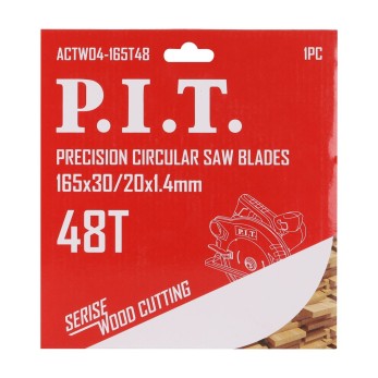 Диск пильный P.I.T. 165x30/20x1,4 мм 48T(ACTW04-165T48), шт