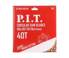 Диск пильный P.I.T. 185x30/20/16x2 мм 40T(ACTW04-185T40), шт