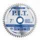 Диск пильный по алюминию P.I.T. 180x20/16x1,6 мм 56T(ACTW05-180T56), шт