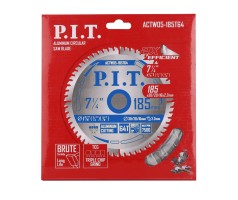 Диск пильный по алюминию P.I.T. 185x30/20/16x2 мм 64T(ACTW05-185T64), шт