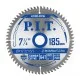 Диск пильный по алюминию P.I.T. 185x30/20/16x2 мм 64T(ACTW05-185T64), шт