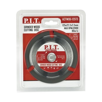 Диск пильный по дереву для УШМ P.I.T. 125x22,2x2,2 мм 3T(ACTW06-125T3), шт