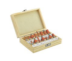 Набор фрез по дереву P.I.T. 15шт(ACTW09-015X), шт