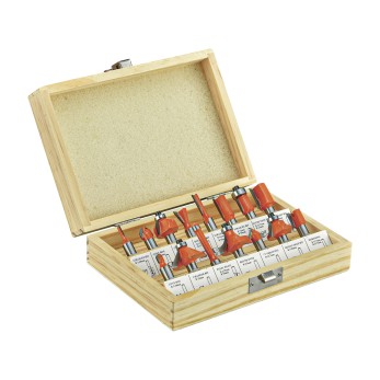 Набор фрез по дереву P.I.T. 15шт(ACTW09-015X), шт