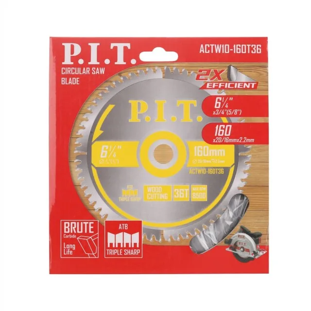 Диск пильный P.I.T. 160x20/16x1,4 мм 36T(ACTW10-160T36), шт