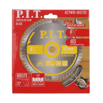 Диск пильный P.I.T. 165x30/20x1,4 мм 20T(ACTW10-165T20), шт